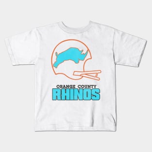 Defunct Orange County Rhinos Football Team Kids T-Shirt